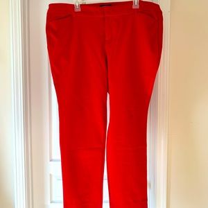 NWOT Old Navy Pixies in bright red Sz 18